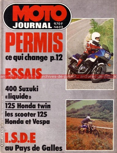 Moto journal 622 - moto, suzuki