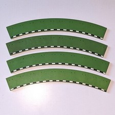 Scalextric T41C 4x Bordures extérieures rayon 2, rares, TBE