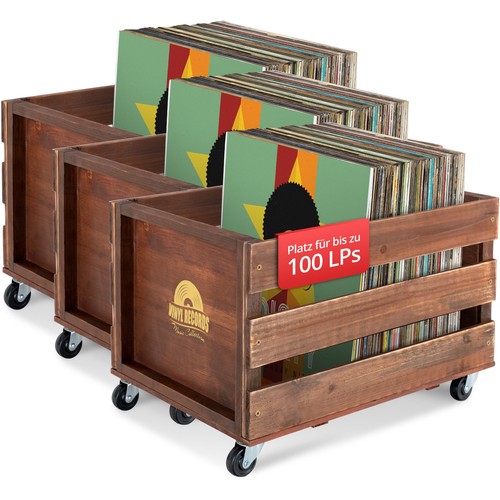 Rangement vinyles caisse - rangement,