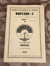 Ancien 1934 Catalogue Instruments de Chirurgie DUFFAUD & Cie Médecine Collection