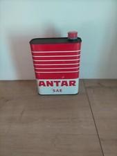 Ancien bidon d'huile automobile vide déco garage usine atelier 