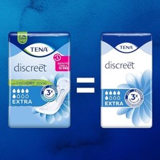 TENA Discret, Serviettes Pour Fuites Urinaires Féminines 6 Paquets x10 Pièces