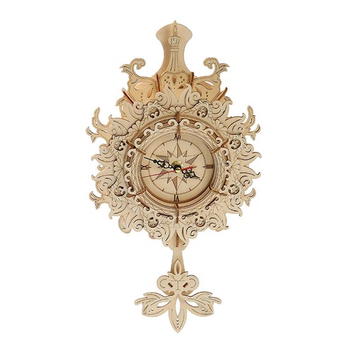 Puzzle bois horloge en - puzzle,