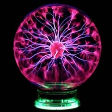 Lampe boule plasma magique en verre NEUVE grandes lampes de table sphère lampe de nuit
