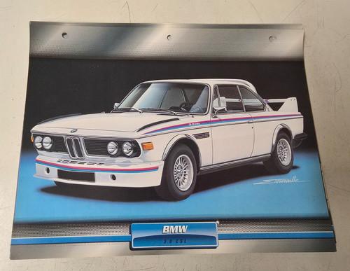 Bmw csl carte fiche - csl,