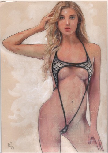 Dessin original couleur pin - original,