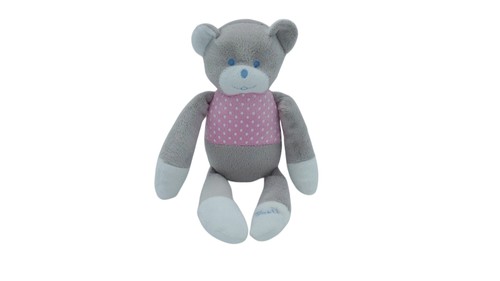 Peluche ours gris - , rose