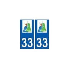 33 Lacanau logo ville sticker