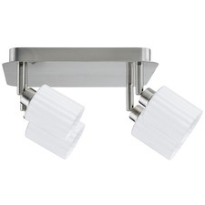 Paulmann Plafonnier LED Modèle Zylino Spots 4x3W Blanc Chaud 3000K Fer Brossé
