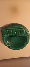 très beau 1 Gros Cendrier Ricard céramique verte Ateliers de céramiques RICARD