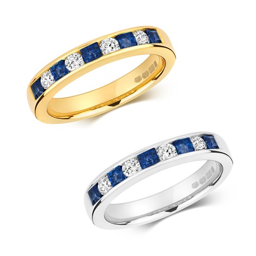 Bague semi pavée - bague, or
