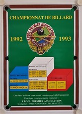  Affiche Billard 1992-93
