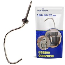 Crochet Pétrisseur pour Robot Cuisine 190x80x32 mm avec Code Original 659890 ...