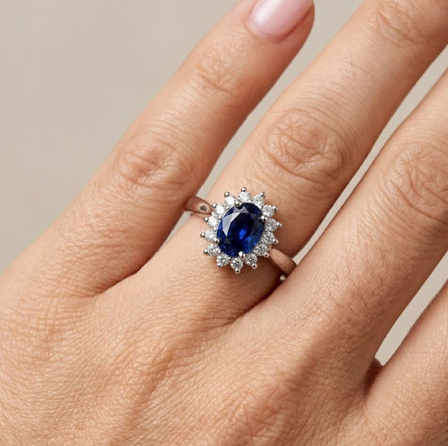 Bague carats blanc - 18,