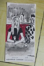 YVES BRAYER - marque page  -