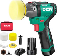 Mini Polisseuse sans Fil 12V, 75mm Mini Polisseuse Voiture Sans Balais et 55mm P