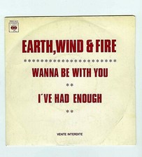 45 RPM SP 7''(PROMO) EARTH WIND AND FIRE WANNA BE WITH YOU 