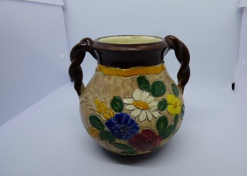Vase pot anses tressées j - à,