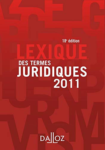 Lexique des termes juridiques