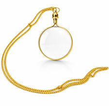 Collier loupe laiton poli