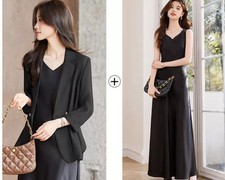 Robe Longue Noire Élégante