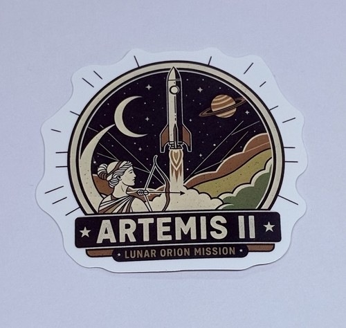Artemis novelty sticker - artemis, ii