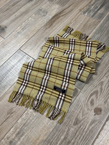 écharpe burberry vert kaki - vert,