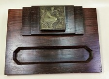 RARE ENCRIER ART DÉCO * EBENE