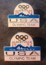 2 Pin's  U.S.A  JO ALBERTVILLE 1992  