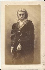 Photo ancienne - Hamlet par Lehmann CDV Goupil Thème peinture Art