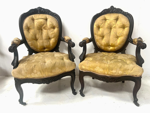 Paire fauteuils napoléon - paire, de