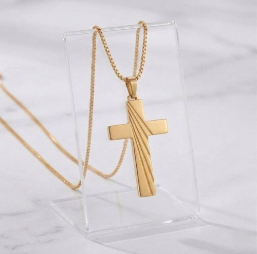 Collier pendentif croix - -,