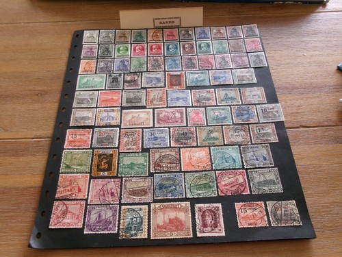 Sarre timbres colonies - sarre,