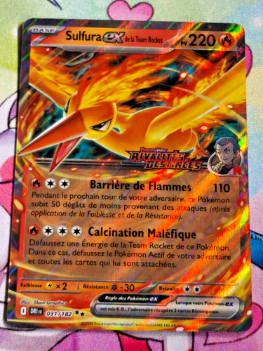 Carte pokémon sulfura de - carte, ex