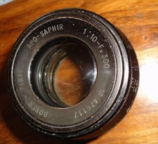 objectif ancien Boyer 1:10 F 300 lentille intérieure rayée,  10/300