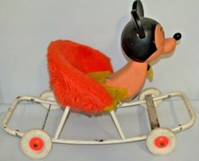ANCIEN MICKEY CHEVAL A BASCULE BD DE JOURNAL PICSOU VINTAGE PELICHE NOUNOURS 