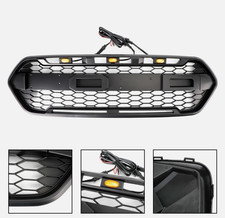 calandre pare-chocs avant noir mat pr Ford Transit Custom Trail 2023/18 + 3LED