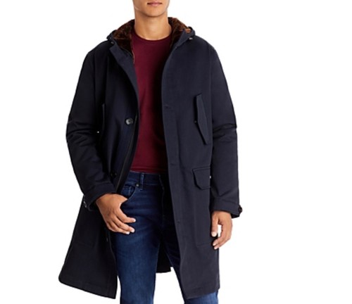 Yves salomon hooded - hooded, shearling