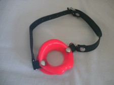 Bâillon cock bouche BDSM bondage SM simili cuir silicone