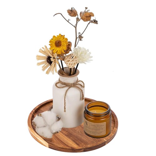 Plateau rond bois 30 cm - de,