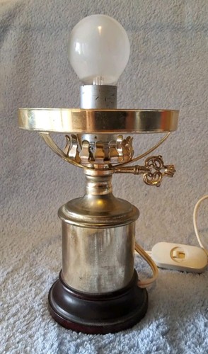 Lampe métal dorée pied - et,