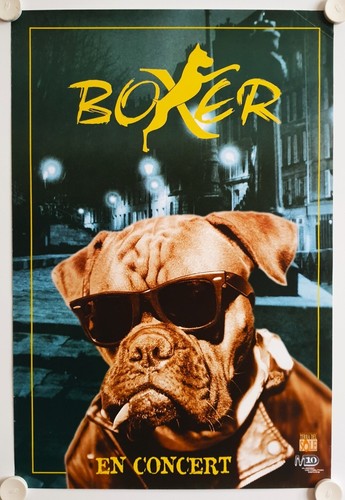 Affiche groupe rock boxer - rock, en