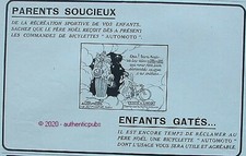 PUBLICITE AUTOMOTO MOTO BICYCLETTE VELO PERE NOEL CADEAUX POUR ENFANT DE 1925 AD