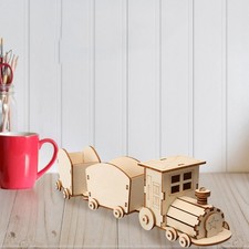 Maquette de train en bois à