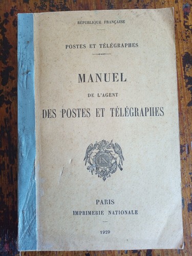 Manuel agent des postes - manuel, l'agent