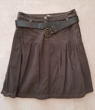 Jupe velours côtelé marron