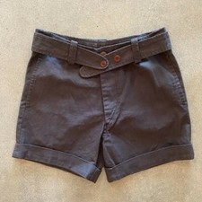Isabel Marant Linen Cotton Button Belt Shorts Sz 0