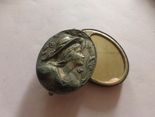 Ancien Pendentif Miroir Art