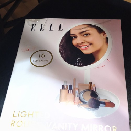 Elle lighted round vanity - elle,