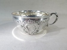 BOULANGER ANCIENNE JOLIE GRANDE TASSE A THE ARGENT MASSIF MONOGRAMME ST LOUIS XV